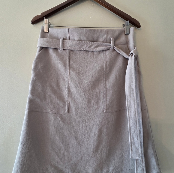Aritzia Wilfred High Waist Belted Pockets Mini Skirt Size 6. - Picture 5 of 10